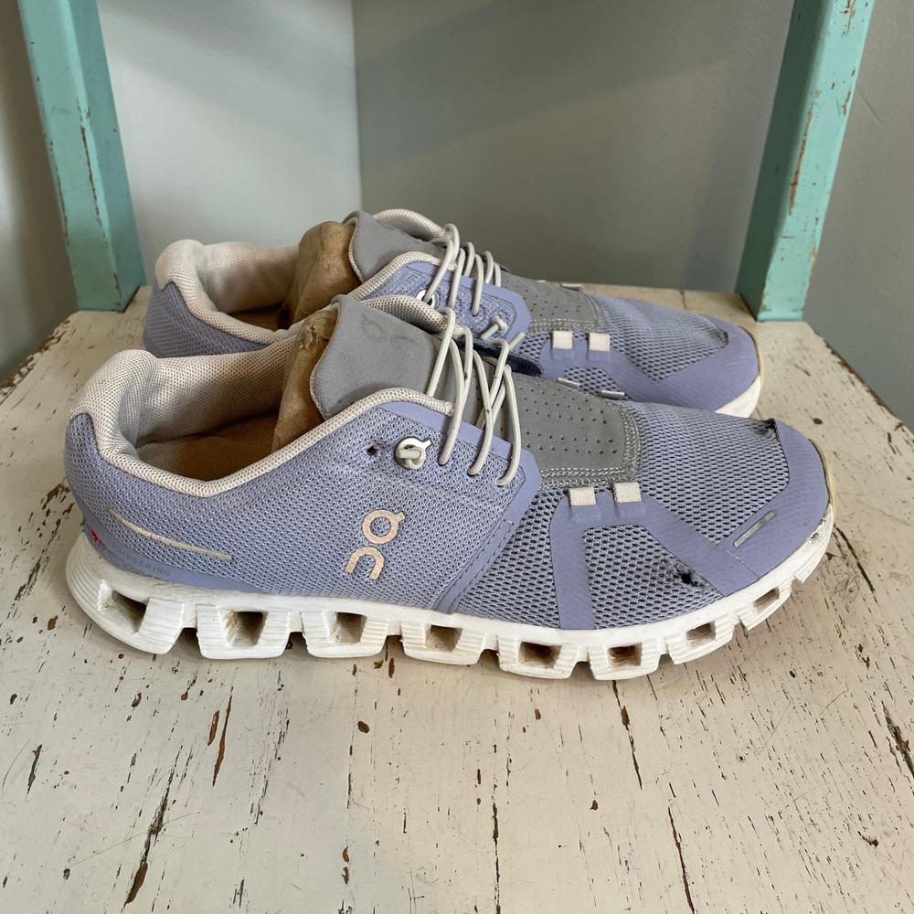 On Cloud Women 7.5 Running Shoes Lilac Purple Mesh 59.98371 Sneaker FLAW